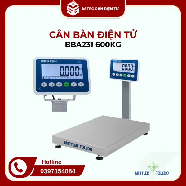 Cân bàn điện tử BBA231- 600kg - ASTEC Cân điện tử