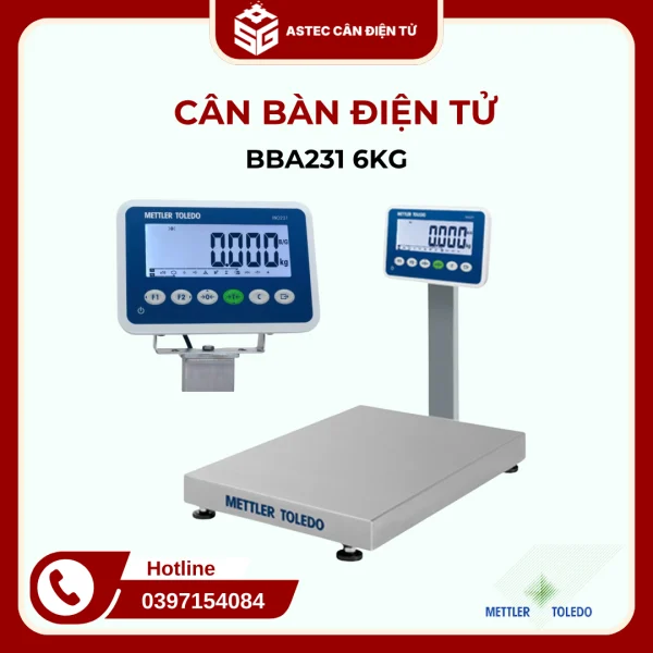 Cân bàn điện tử BBA231- 6kg - ASTEC Cân điện tử