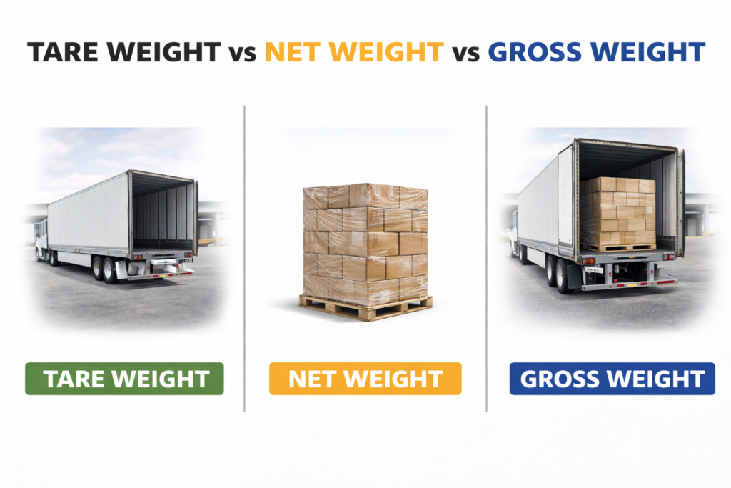 Tare Weight vs Net Weight vs Gross Weight 1024x683 Tare Weight vs Net Weight vs Gross Weight 1024x683