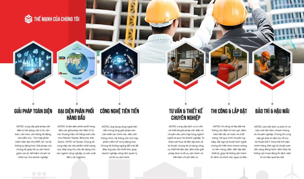 thế mạnh astec cân điện tử