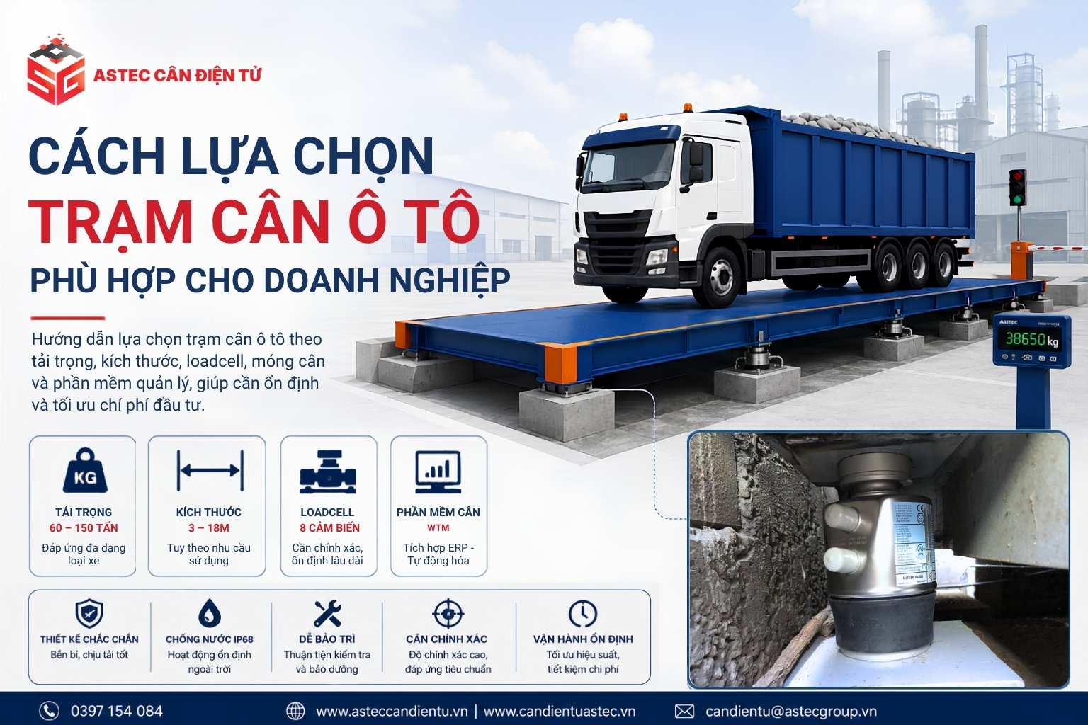 lựa chọn trạm cân ô tô